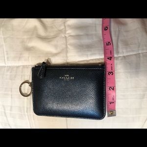 Navy blue mini authentic coach wallet